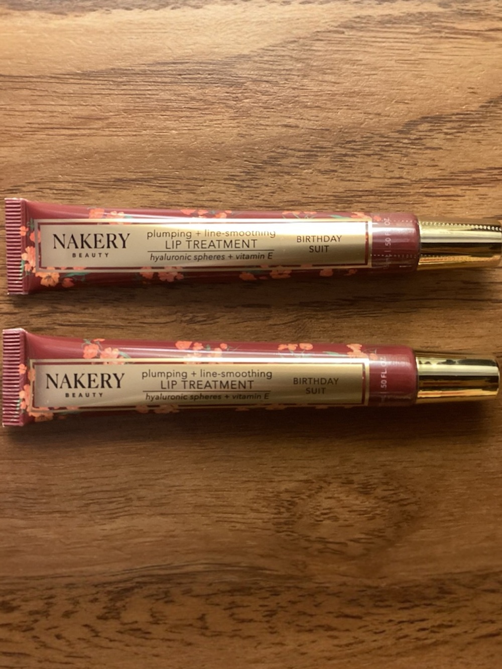 Set of 2 Nakery Beauty Plumping + Line Smoothing Lip Treatment